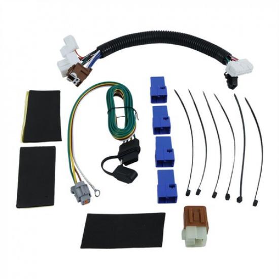 4 Way Flat Trailer Wiring Harness Kit For Nissan Pathfinder Infiniti QX60 14-20