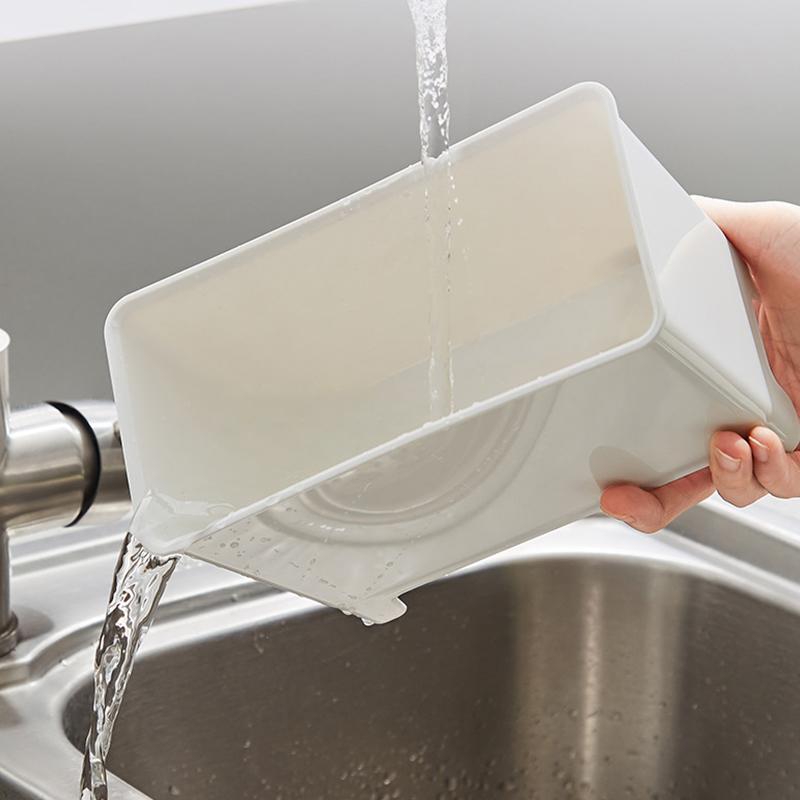 Drainable Trash Can Household Sink Rice Residue Filter Shelf Basket Washing Vegetable Storage Bucket Kitchen Accessories