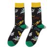 AB New Fashion Socks for Men and Women Colorful Cartoon Animal Cotton Sock Hip Hop Funny Plant Mushroom Bird Stocking