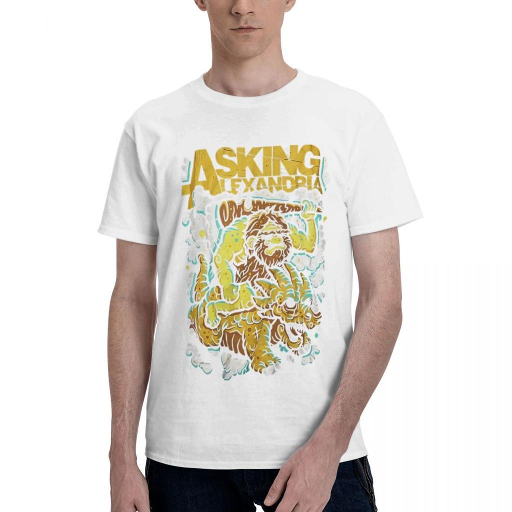 Asking Alexandria 100 Cotton Casual Breathable Confortable Kawaii Funny TShirt For Men Men TShirt