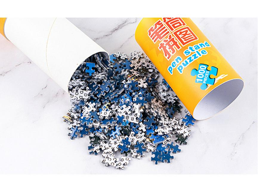 Dospělý držák na tužky 1000dílné mini krajinné puzzle hračka - Vzdělávací a zábavná
