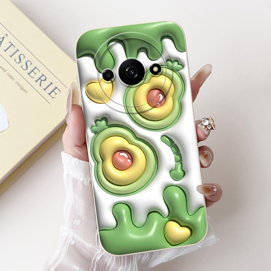 For Xiaomi Redmi A3 Case Luxury Candy Painted Cover Shockproof Phone Cases For Xiaomi Redmi A3 RedmiA3 Soft Fundas 6.71'' Bumper