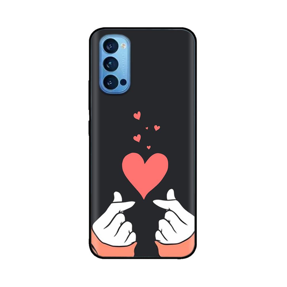 For Oppo Reno4 Pro 5G Case Soft TPU Black Silicone Phone Back Cover for OPPO Reno 4 Reno4 Pro 5G 4G Case Funda Coque Bumper Capa