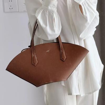 Women's Large Capacity Leather Bag Feminine Side Bags Simple Bags Fashionable