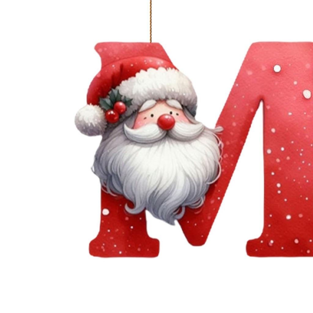 Christmas Acrylic Letter Ornament New Design 2D Plane Car Hanging Tree Decor Holiday Festive Home Decor Unique Xmas Decor Gift