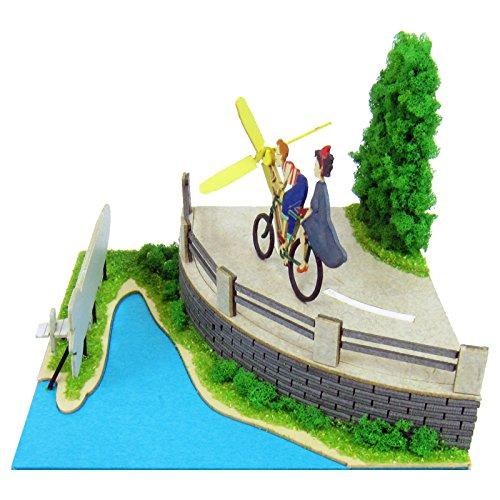 Sankei Studio Ghibli Mini Kiki's Delivery Service Dragonfly and Propeller Bicycle Non-Scale Paper Craft MP07-10