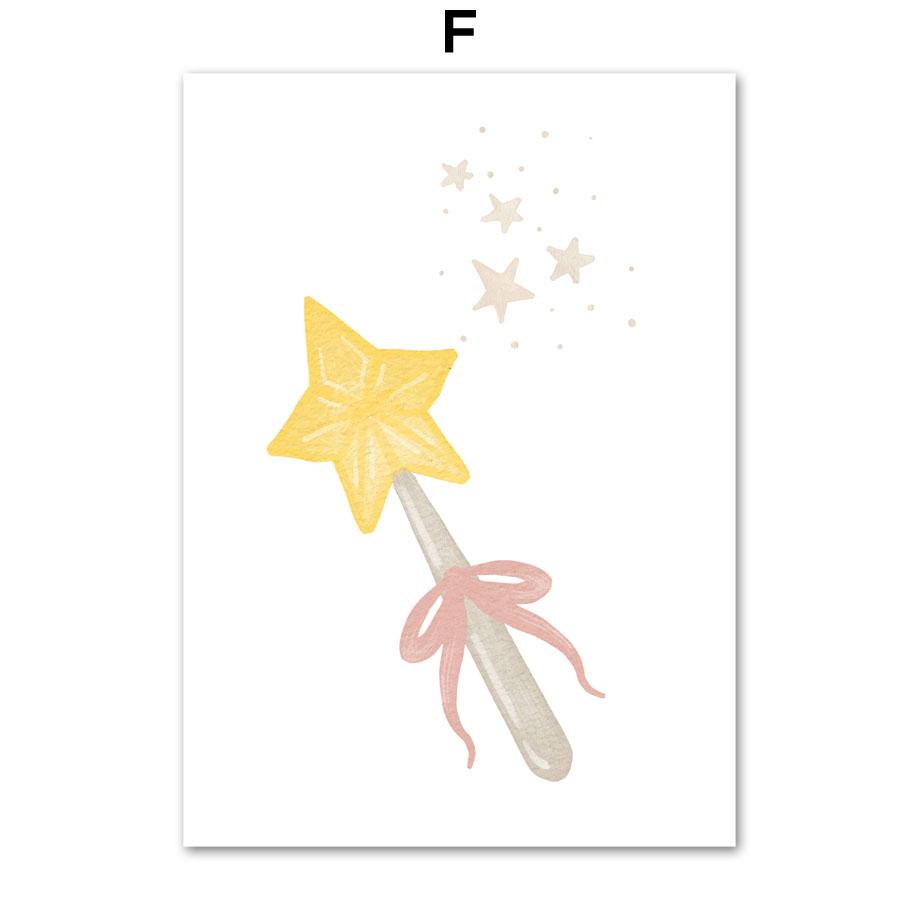 Mädchen Prinzessin Schwan Einhorn Schloss Regenbogen Kindergarten Wand Kunst Leinwand Malerei Poster Und Drucke Bild Für Baby Kinder Zimmer Dekor