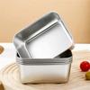 Stainless Steel Food Fresh-Keeping Storage Box with Visible Lid Refrigerator Crisper Box Container Kitchen Vegetable Organizer