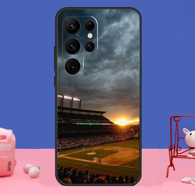 Baseball Case For Samsung Galaxy S23 S24 Ultra S21 S22 Plus Note 20 Note 10 S8 S9 S10 S20 FE Cover