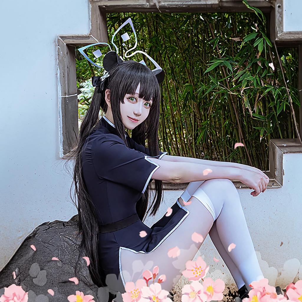 [Milky Time] Blue Archive Shun Haruhara Cosplay Halloween Chinese Dress (M)