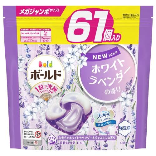 

P&G Japan Bold Гель-капсулы 4-в-1 Лаванда и Жасмин Запасной блок (61 шт.)
