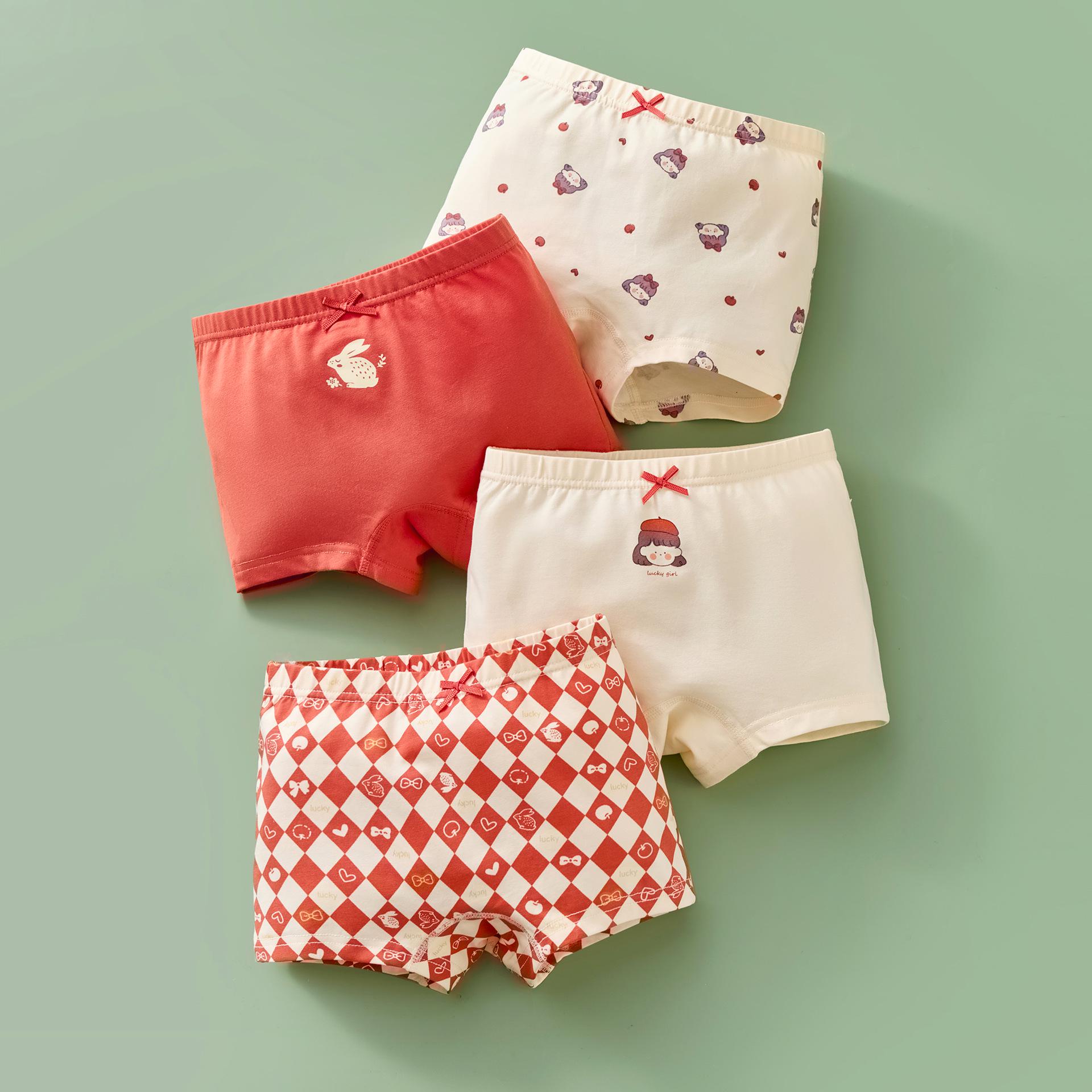 

Середні та великі бавовняні антибактеріальні шорти-боксери для дівчаток із мультфільмом 100 cm