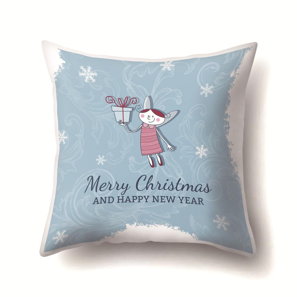 Christmas Series Polyester Pillows Santa Multi-platform Christmas Elk Pillow Cover