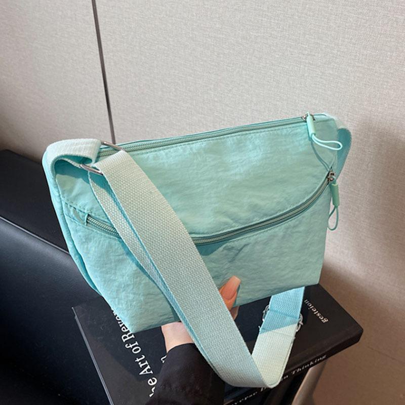 New Cloth Bag Women's Simple Solid Color Shoulder Bag Large Capacity Fashion Leisure Going Out Messenger Bag
