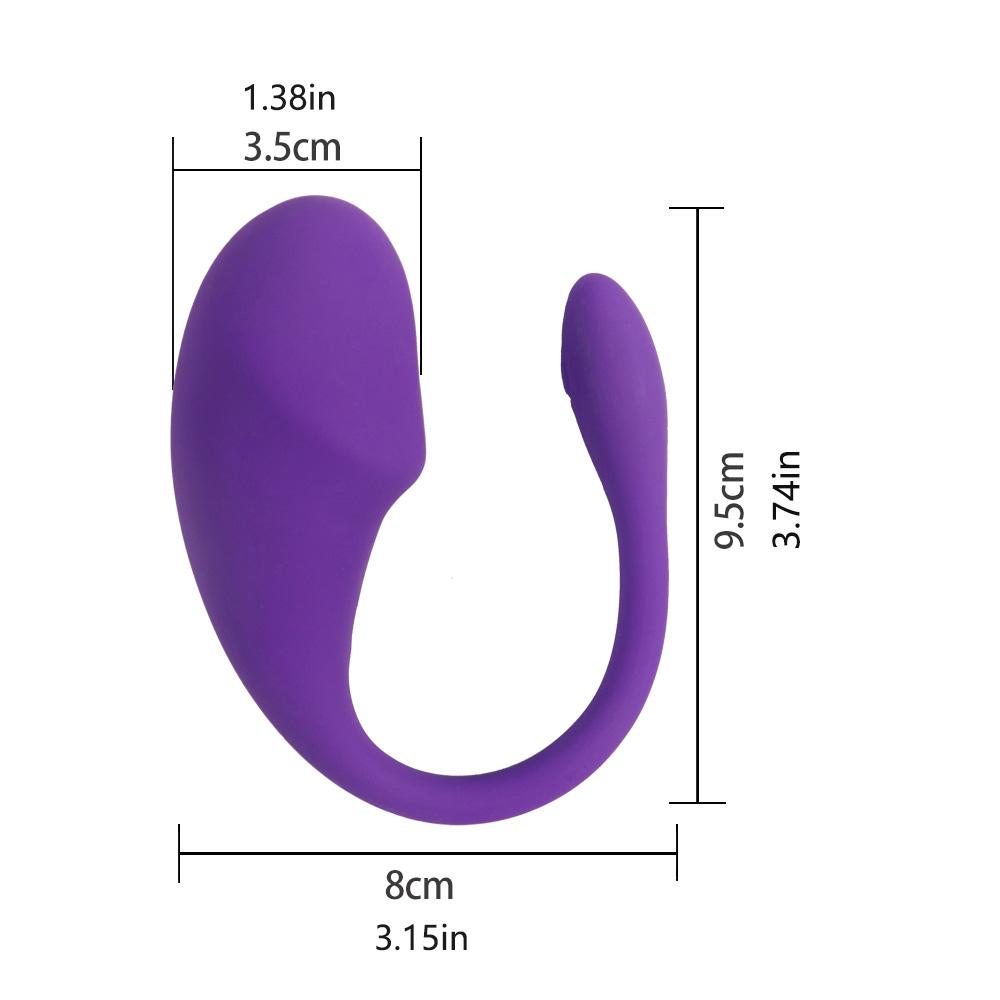 APP Control Silicone Jumping Egg Vibrator, Vaginal Anal G-spot Stimulator, Vibrating Toy, Female Couple Adult Sexy Sex Toys