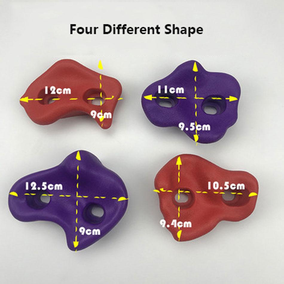 10 Pcs Indoor Outdoor Wall Stones Toys Playground Children Grip Kids Small Backyard Climbing Rock Set Assorted