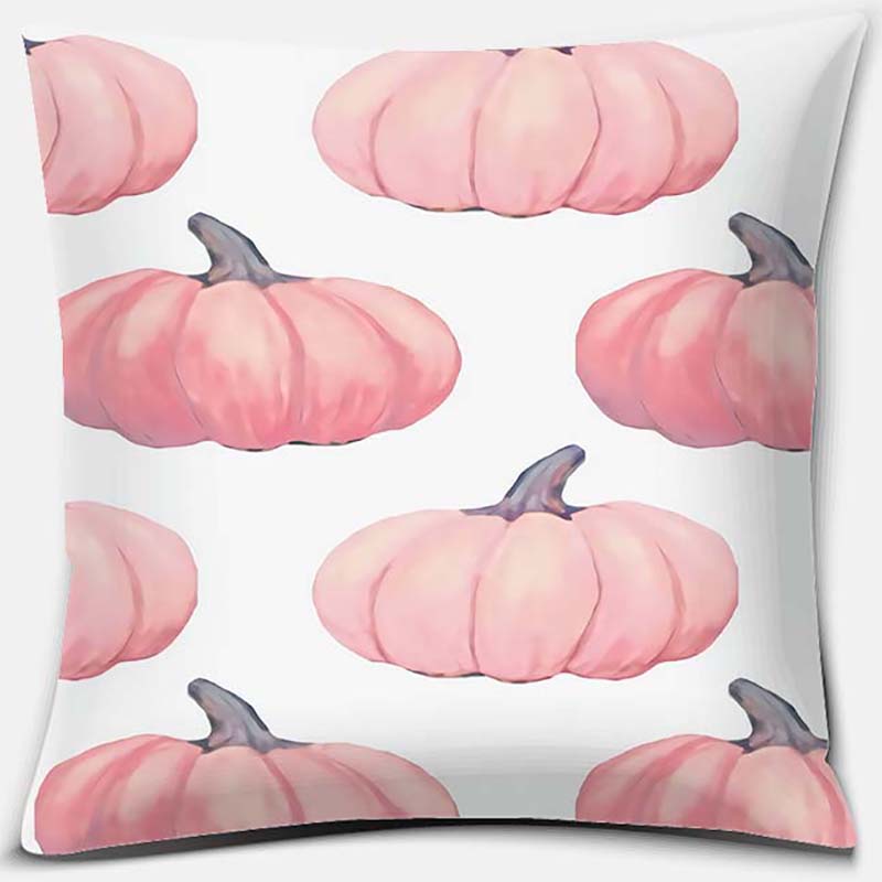 Pumpkin Halloween Thanksgiving Printing Series Pattern Pillowcase Square Pillowcase Home Office Decoration Pillowcase