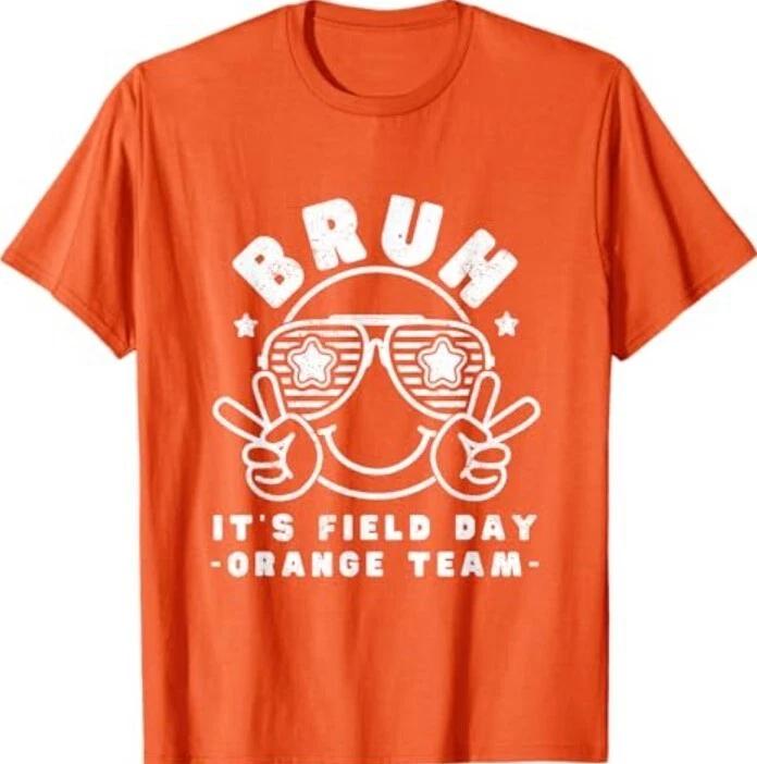 Field Day Orange Team For Teacher Kids Orange Field Day T-Shirt M