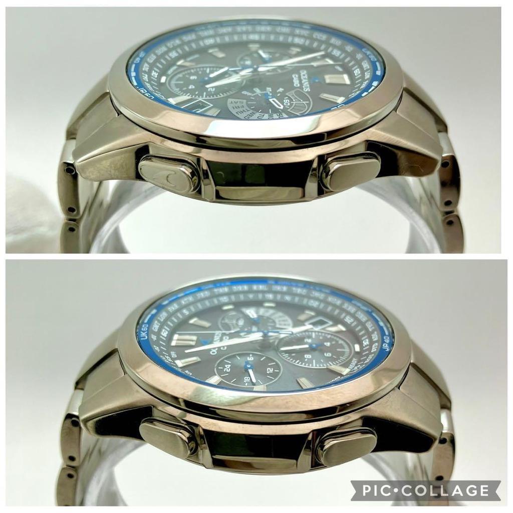 Used Working Oceanus OCW-M700 Solar Watch Analog Blue
