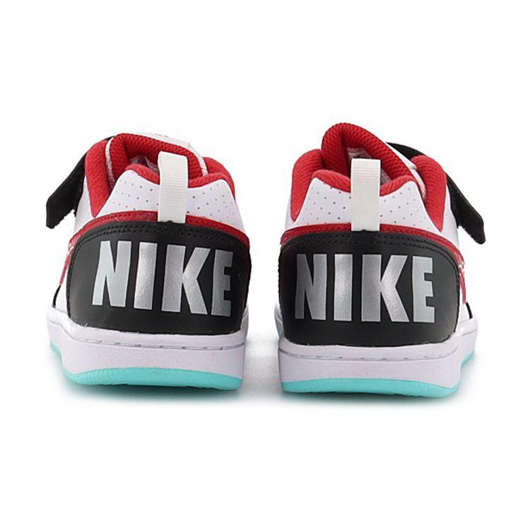 Nike Court Borough Casual Comfortable Lightweight Non-Slip Durable Low-Top Kids Skate Shoes Kids Sneakers White Black Red DQ5355-161