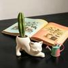 3D Printed Kitten Planter Irregular Shape Desktop Decoration Cute Cat Plant Pot  Gardening Gift