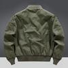 2026 Herren Pilotenjacke aus reiner Baumwolle, Frühling/Herbst Lockerer Schnitt, Große Größen, Arbeitskleidung im Baseball-Stil, Leicht.