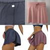 Stylish Women Pleated Athletic Tennis Sports Skirts With Built-in Shorts For Comfort