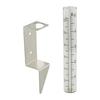 2 in1 Mounting Rack Glass Rain Gauge Easy To Read Garden Moisture Meter  Garden Monitoring
