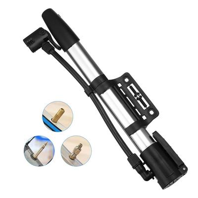 Portable Floor Standing Mini Bike Pump High-pressure Manual Bicycle Tyre Inflator Aluminium Bicycle Pump Bike