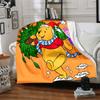 Piglet Pooh'S Christmas Adventure Blanket Soft Throw Blanket For Home Bedroom Bed Sofa Travel Office Solid Christmas Blanket