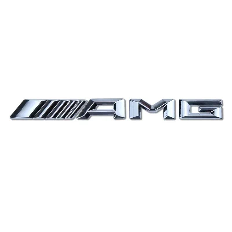 

Hot 2025 For AMG W124 2025 GLC GLK Hot Hot For AMG Car For Mercedes benz AMG Metal Car 3d Rear Letter Emblem Trunk Sticker for M срібний