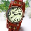 JewelryWe Antique Bracelet Analog Leather Gift for Family Watch, Waterproof, Numerals, Strap, Unisex, Casual, Popular, Birthday, Anniversary, Lover,