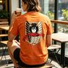 Mikasa AckerUnisex Wings of Freedom Attack On Titan Back Graphic T Shirt Unisex Unisex Cotton Short Sleeve Tee Streetwear Casual