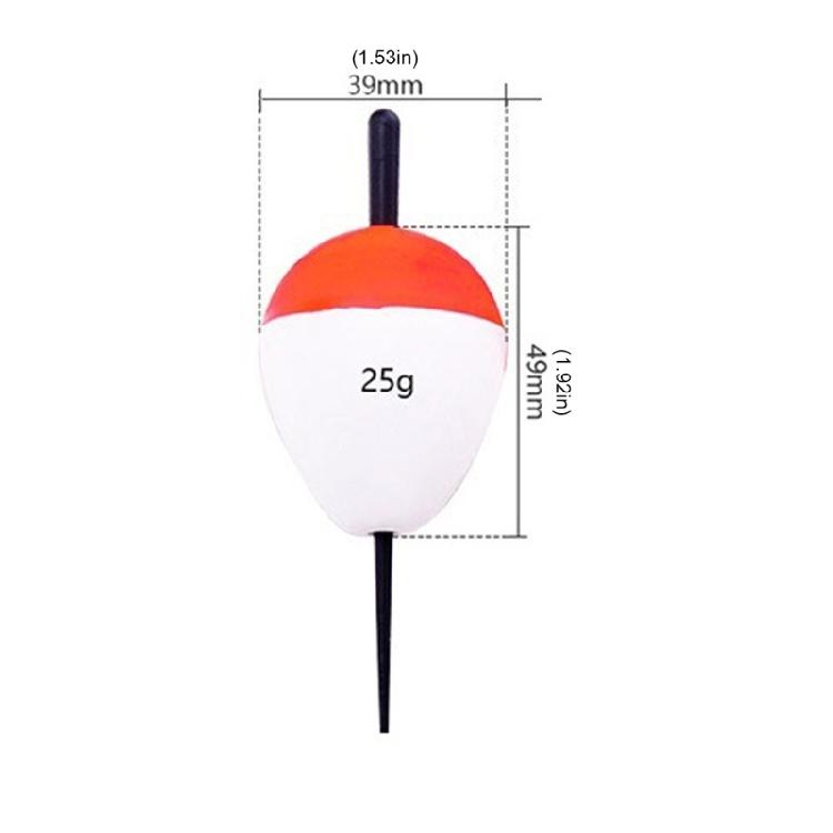 10Pcs Foam Fishing Float Bobber Sea Rock Fishing Striking Float Hard Foam Float Red And White Foam Sea Fishing Bobber