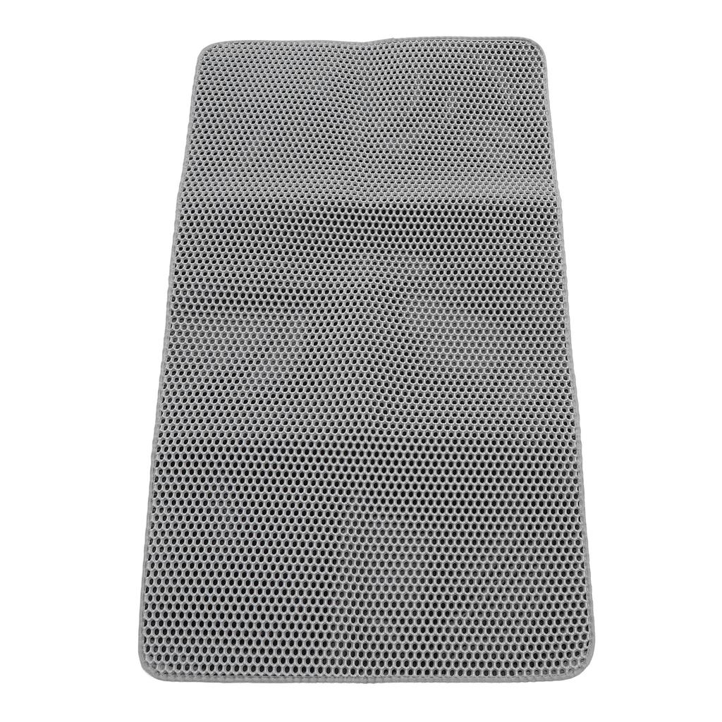 45.67 X 25.98in Cat Litter Mat EVA Anti Slip Water Resistant Easy To Clean Pet Litter Trapping Mat