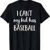 Baseball Mama und Papa Lässige Oberteile mit Buchstabenaufdruck T-Shirt