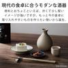 Mino Ware Tokkuri and Ochoko Hare to Approximate Capacity Made in Microwave and Dishwasher For Hot or Cold 1 Go &NE Set, Shironeri, Ke, 250ml, Japan,