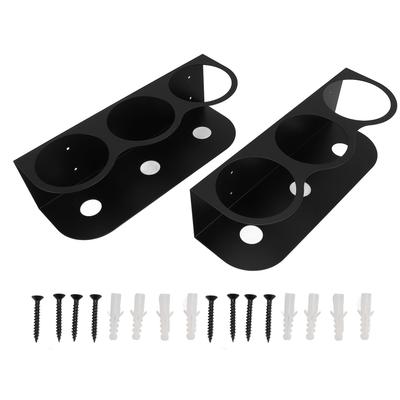 2PCS 3 Spray Cans Holder Rack Iron Wall Mounted Spray Bottles Storage Organizer for Garage and Work