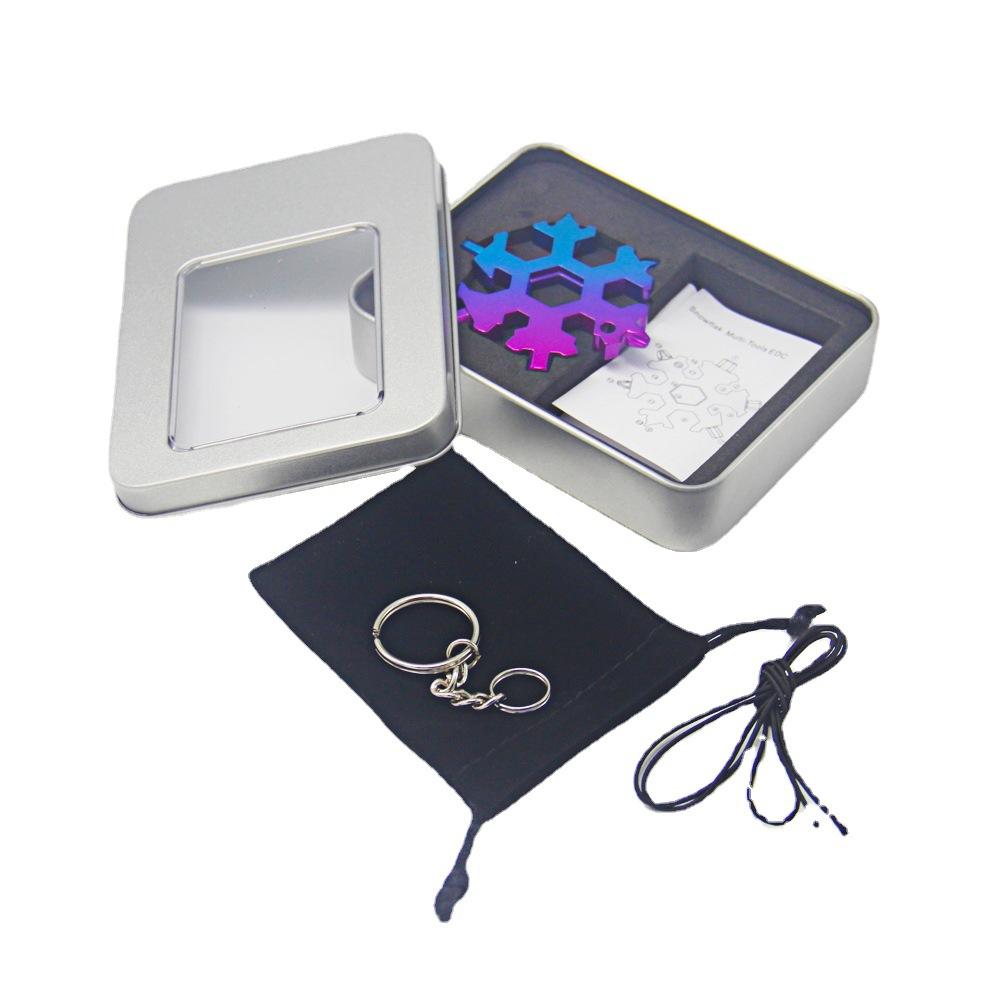 2 ks Jasně barevný sněhový nástroj, 18 v 1, multifunkční sněhový klíč, Dárky do punčochy, Vánoční dárek