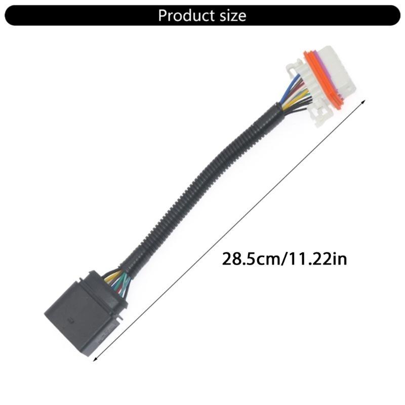 12 Pin Headlight Adapter Cable Vehicle Headlamp Wiring Harness Cable Cord Assembly Replace for 7L6971071A Front Lights R6FB