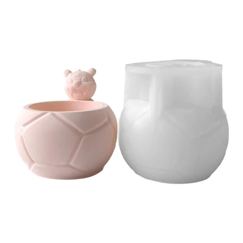 Silicone Mould for Animal Shaped Flower Pot Craft Cement Planter Making
