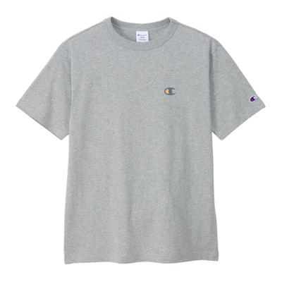 Short Sleeve Crew T-Shirt, Neck, 100% Cotton, One-Point Logo, Basic, C3-Z348L-070-5L