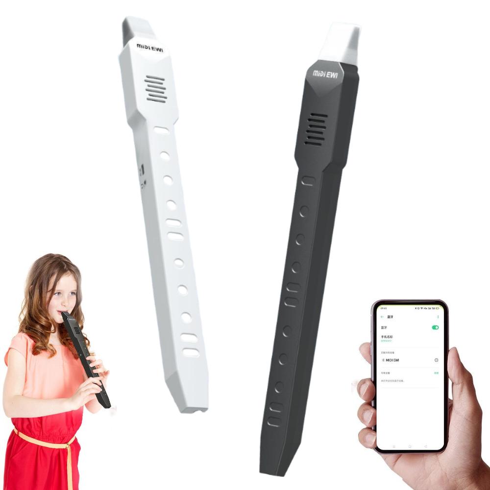 Electronic Wind Saxophone MIDI Digital Saxophone Electronic Wind Instrument 10 Timbres Suona Flute Built-in Speaker USB DC5V