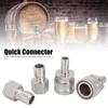 Stainless Steel G1/2in Thread Quick Connector Beer Barrel Connector Adapter Home Brew Fitting