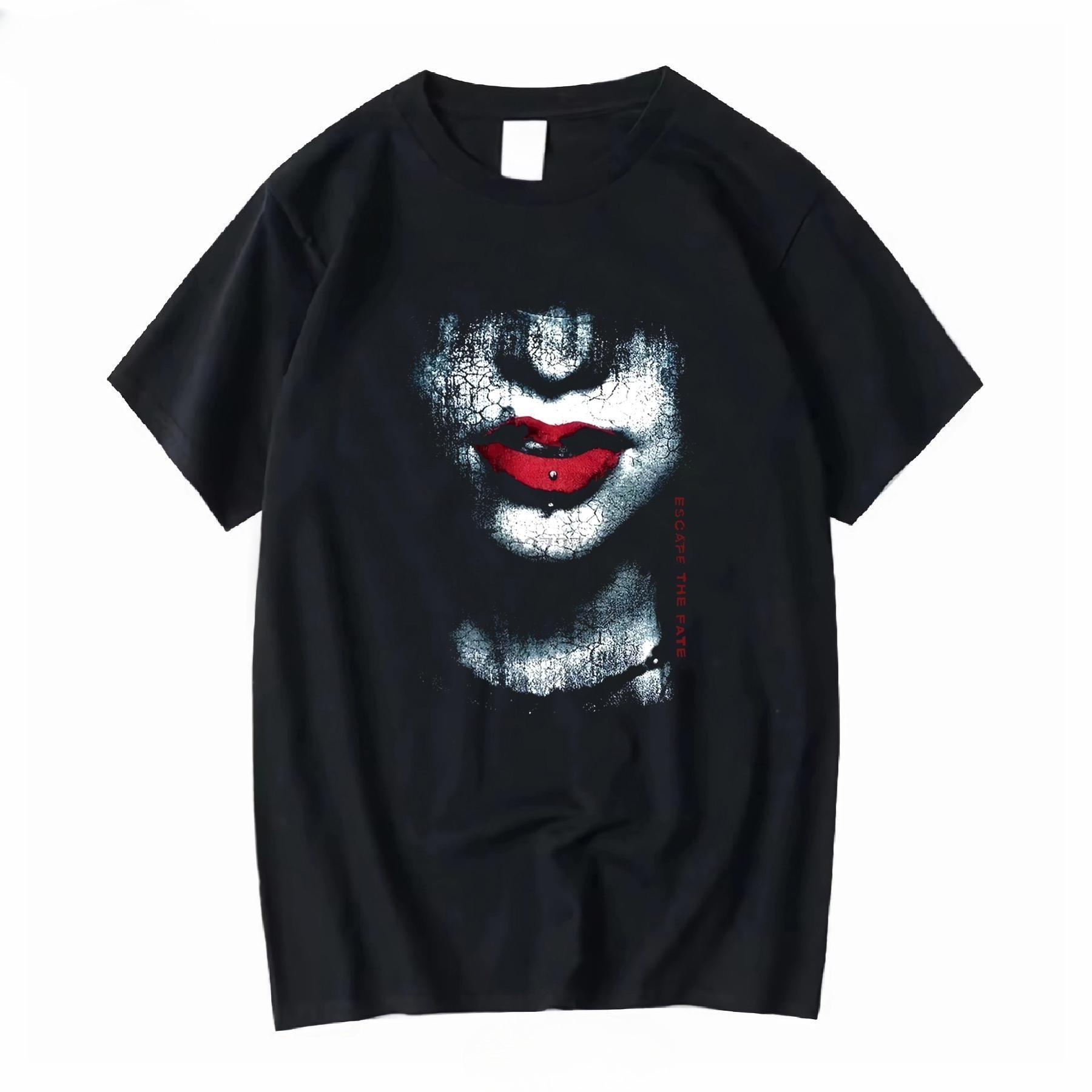

2025 New Essential Cotton Unisex T-Shirt Fashion Printing Soft Breathable Crew Neck Fashion Men s and Women s T-Shirts One Piece L