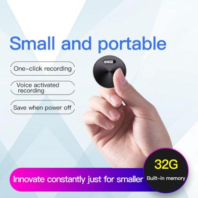 Mini Ses Kaydı Aktif Dijital Ses Kaydedici Espia Mikro Ses Diktafon Gizli Ses Kaydedici 32GB MP3 Çalar