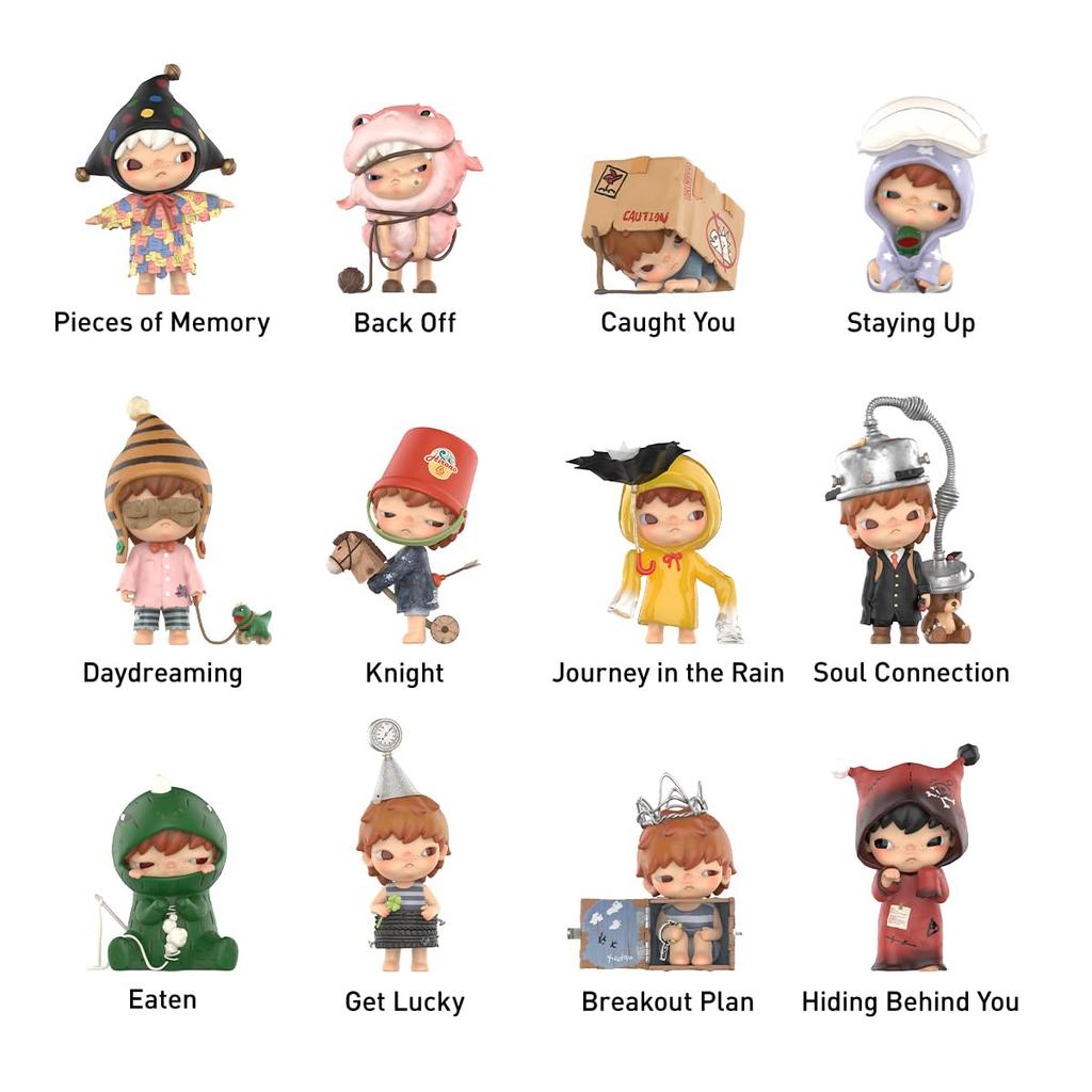 POP MART HIRONO Echo Series Pop Mart Gachapon Blind Box Figure Plastic Model Premium Toy PVC Soft Vinyl Original Character Birthday Gift [1 Piece]