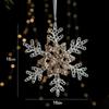 Snowflake Christmas Tree Ornaments Acrylic Crystal Hanging  Merry Christma