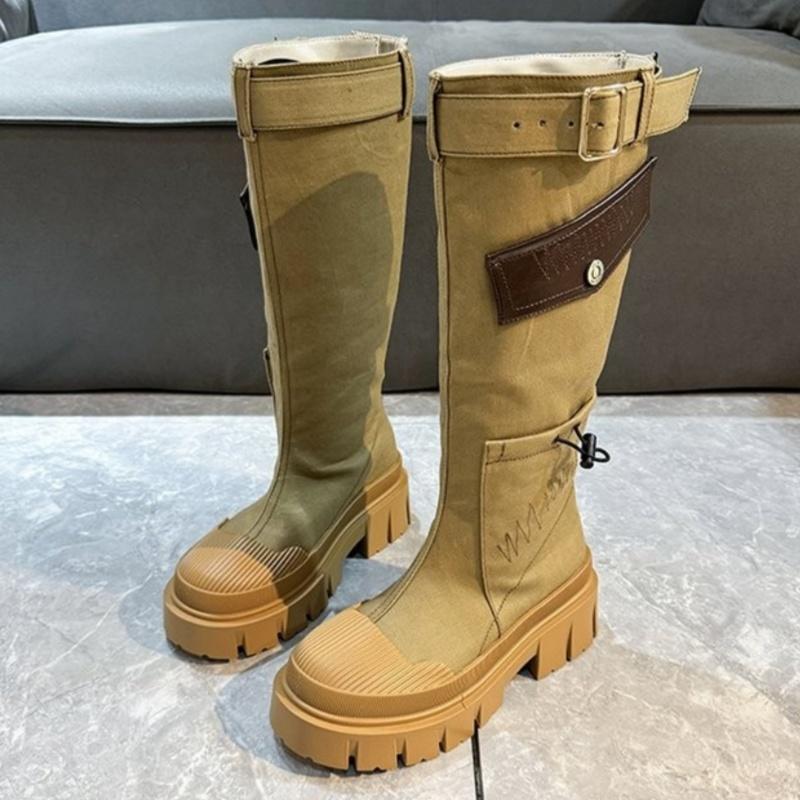 fashion Cowboy Platform Snow Knee High Boots Women Flats Shoes Winter Designer New Casual Walking Chelsea Boots Sport Sneakers Mujer
