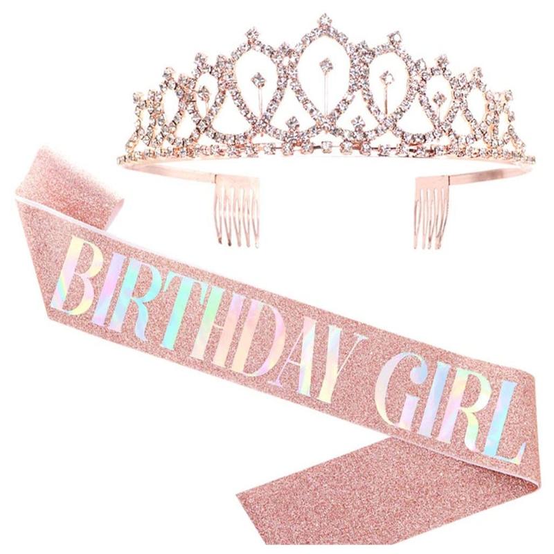 21 Anni di Compleanno Donna Corona Strass Cristallo Tiara Argento Compleanno Fascia Oro Rosa It's My 21st Birthday Decorazioni per Feste di Compleanno 21 Anni di Compleanno Donna Corona Strass Cristallo Tiara Argento Compleanno Fascia Oro Rosa It's My 21st Birthday Decorazioni per Feste di Compleanno